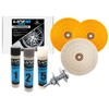 LINE10 Tools 6-Inch Buffing Polishing Wheel Kit for Bench Grinder