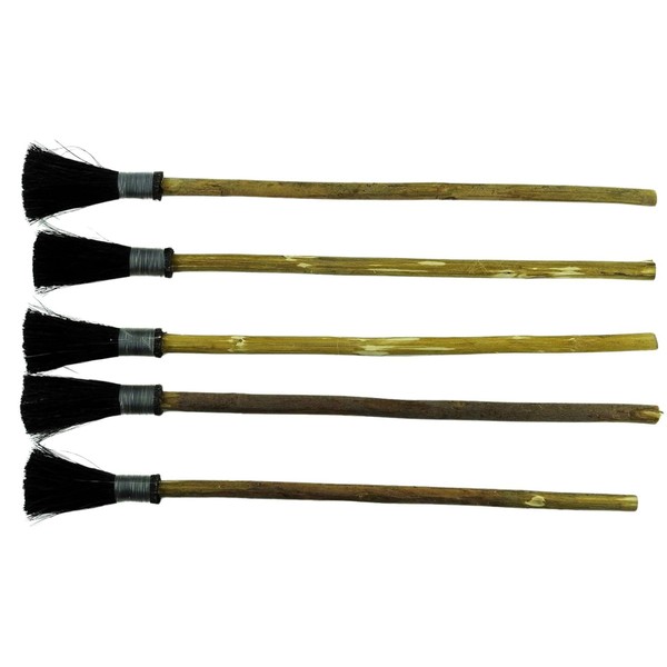 Pack of 5 Rosewood Scattering Brushes (Large) Battal Ebru Fircasi,