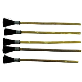Pack of 5 Rosewood Scattering Brushes (Large) Battal Ebru Fircasi, Brush Rosewood (Sprinkle-Big)