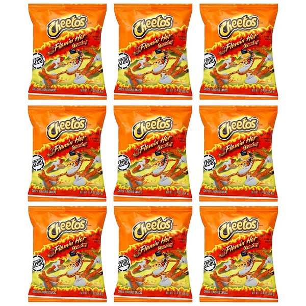 Cheetos Flaming Hot Crunchy 35.4g (Pack of 12)