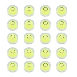 JYK 20pcs Round Bubble Level 15x8mm Mini Circular Bullseye Spirit Levels for Leveling Camera Tripod Telescope Workshop Turntable Pictures Frame