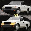 BINQIGOO LED Daytime Running Light Front Bumper Trim for Toyota