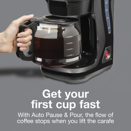 Proctor Silex Front Fill Compact 12 Cup Coffee Maker Glass Carafe Compatible ...