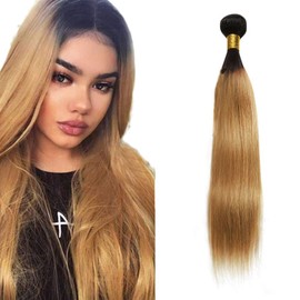 2ZL D 1B27 ST Human Hair Bundles Extension 22 Inches