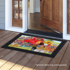 Briarwood Lane Spring Day Puppies Doormat Dogs Indoor Outdoor 18" x 30"