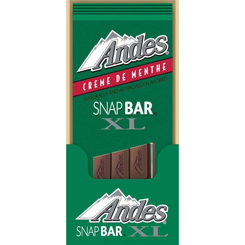 ANDES Mints Crème De Menthe Snap bar Xl Chocolate bar,