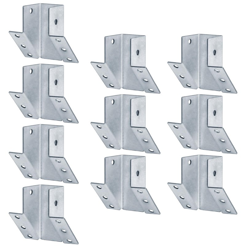 10 Pack 45-Degree Post and Beam Knee Bracket for 2x4