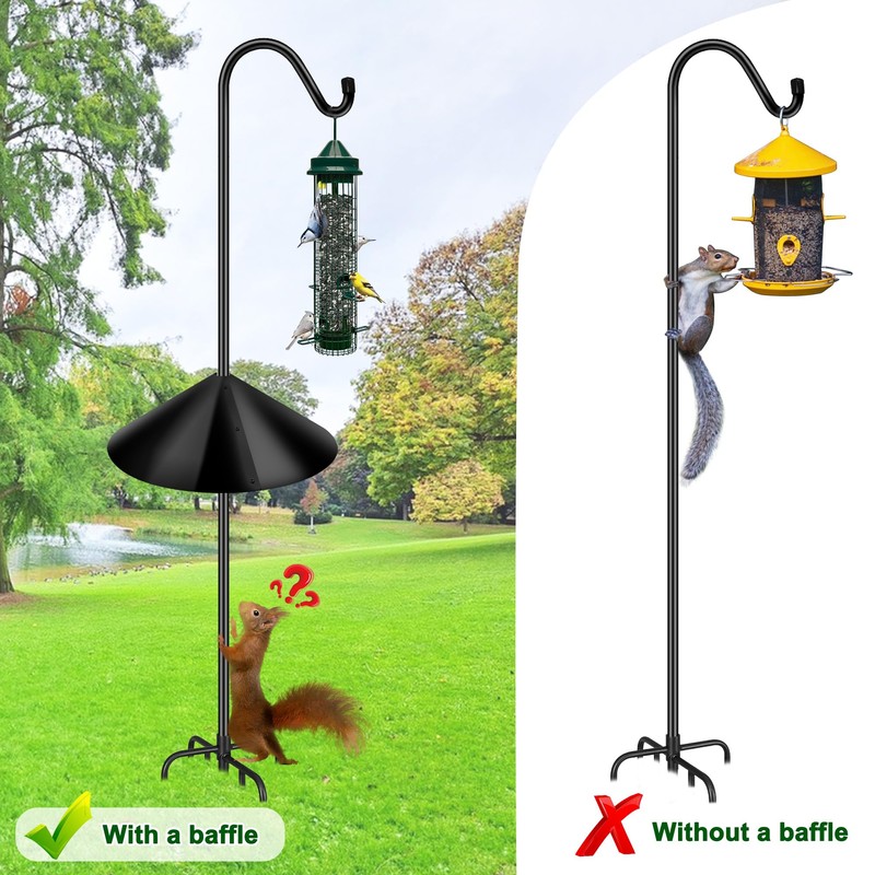 PP Squirrel Proof Baffle, Pole Mount Squirrel Guard Stopper for