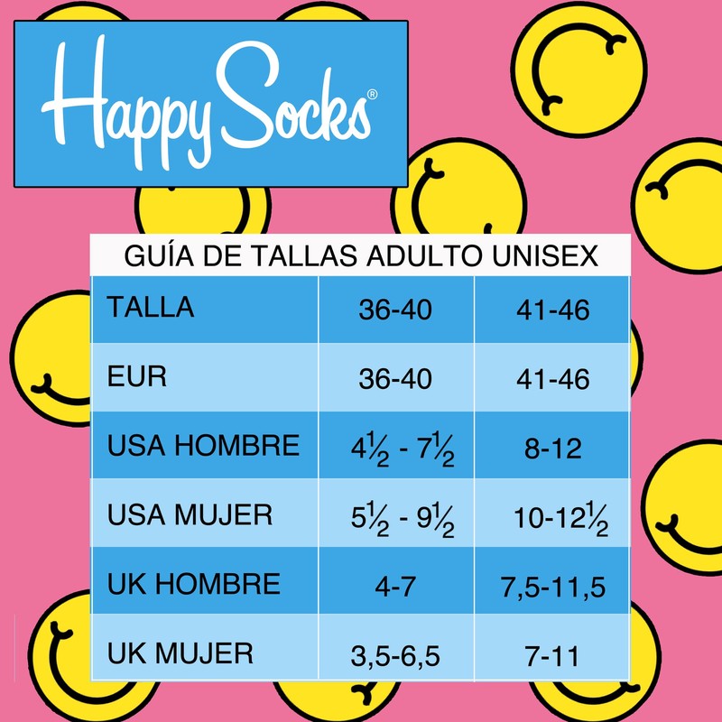 Happy Socks Unisex The Dinner Socks, Colourful