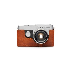 TP Original Olympus PEN FT (Film Camera), Bull-type Genuine Leather Body Case, Reddish Brown