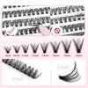 KSYOO 280pcs Cluster Lashes,Eyelash Clusters, 9-16mm Mixed Lengths Lash Clusters