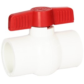 Hayward QVC1015SSEW 1-1/2-Inch White QVC Series Compact Ball Valve with Socket End Connection