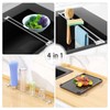 Dish Cloth Holder for Kitchen Sink, Adjustable Over-The-Sink Dish Rag
