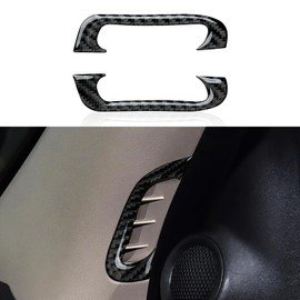 BRMYL A Pillar Air Vent Decals for 2011-2020 Dodge Durango / 2011-2021 Jeep Grand Cherokee WK2 Accessories Carbon Fiber Interior Stickers