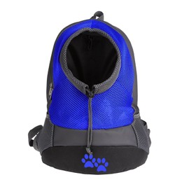 Four Seasons Dog and Cat Pet Carrier Portable Outdoor Travel Tote Backpack (Blue)