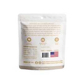 Smart Cookie Turkey Freeze Dried Cat Treats – Single Ingredient, High-Protein Snacks for Picky Cats – 100% Lean Turkey, No Fillers or Additives, Made in The USA – 1oz