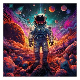 Wooden Jigsaw Puzzles for Adults - 300 Piece Challenging Astronaut Space Planet Design Puzzles, Ideal Christmas Alien Puzzle Birthday Gifts for Adults, Grandkids Friends Family
