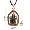 Trimuhkti Ganapati - Colgante de amuleto ganesh de tres cabezas,