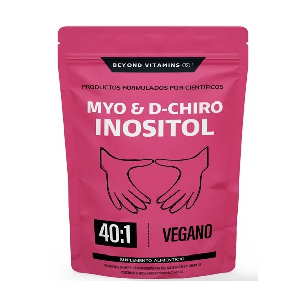 Myo Y D-chiro Inositol Premium Mujer Fortificado Con Zinc, Acido