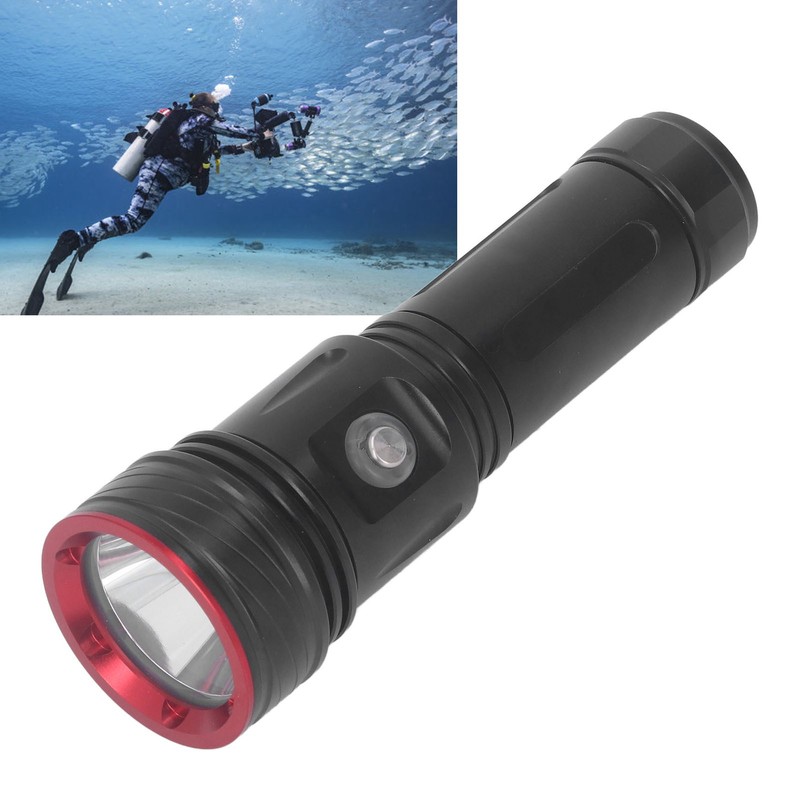 Diving Flashlight Underwater Flashlight 3800lm Super Bright IPX8 Waterproof 4
