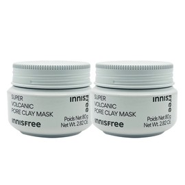 Innisfree Super Volcanic Pore Mask 80g + 80g / 이니스프리 수퍼 화산송이 모공 마스크 80g + 80g