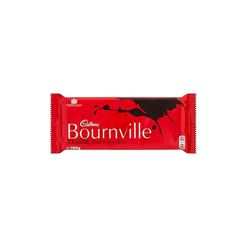Cadbury Bournville Dark Chocolate 180g - Pack of 6