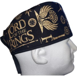 Lord Of The Rings Gold Scrub Hat Chemo Cap