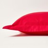 HOMESCAPES Red Pure Egyptian Cotton Oxford Pillowcase Standard Size 200