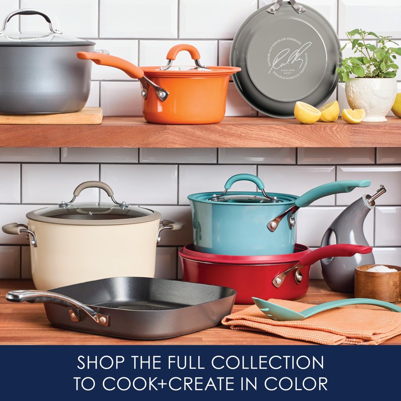 Rachael Ray Cook + Create Hard Anodized Nonstick Frying Pans/Skillet