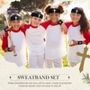 Shyyween 6 Pcs Christian Cross Sweatband Set Religious Sports Headband