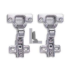 HAFELE 110 Degree Inset Hinge Without Integrated Buffering Kitchen Cabinet Cupboard Wardrobe Door Hinges with Slide on Arms Automatic Closing Spring Steel Germany Brand Pack of 2