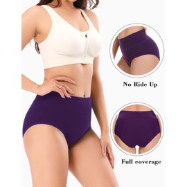 Molasus - Ropa interior de incontinencia para mujer, con períodos de absorbencia, a prueba de fugas, multicolor, paquete de 3, X-Large