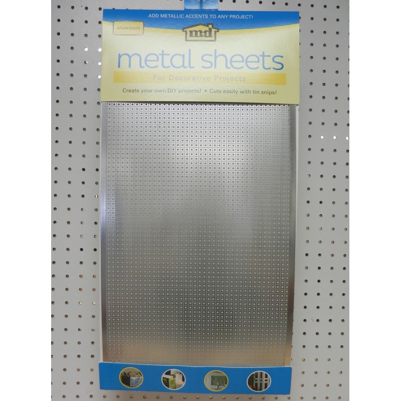 M-D Building Products 57323 Perforated Aluminum Sheet, 1" x 2"