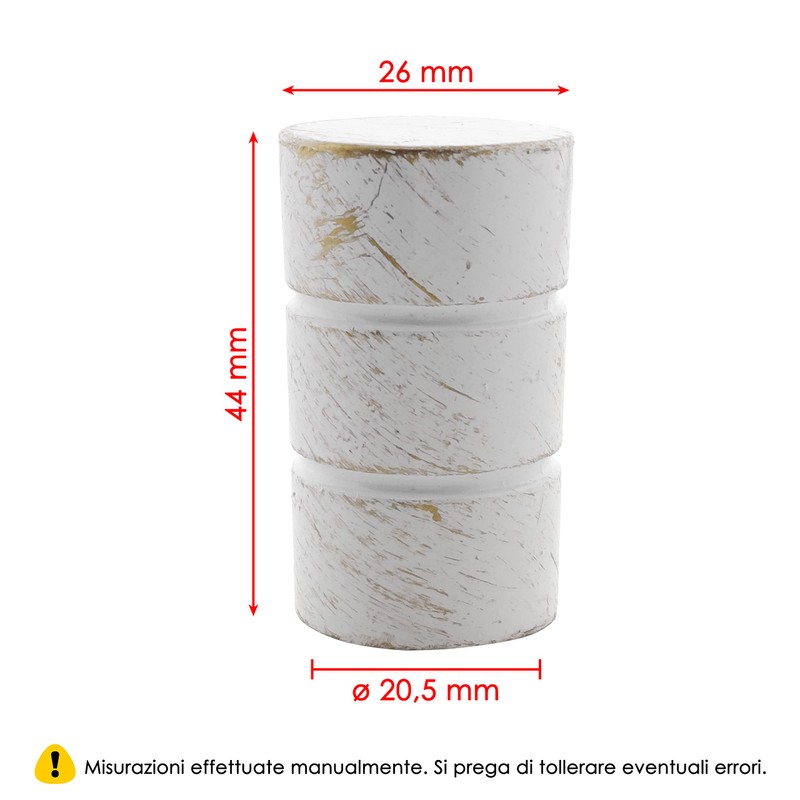 GIRASOLE HOME® 18-20mm Diameter Curtain Rod End End Piece Aluminium
