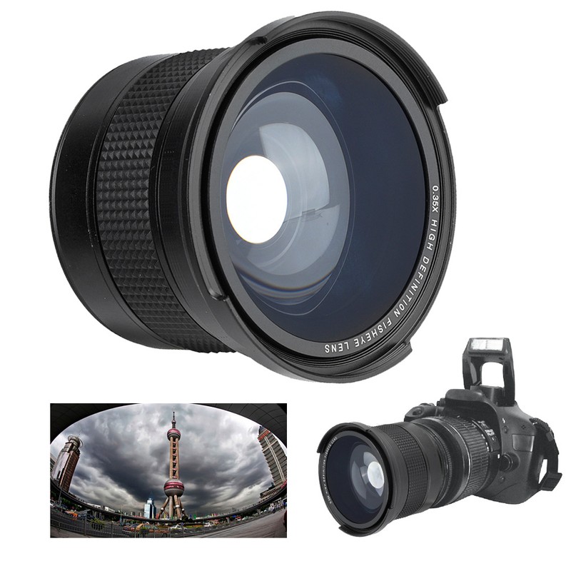 58MM 0.35X Fisheye Super Wide Angle Lens for SLR DSLR