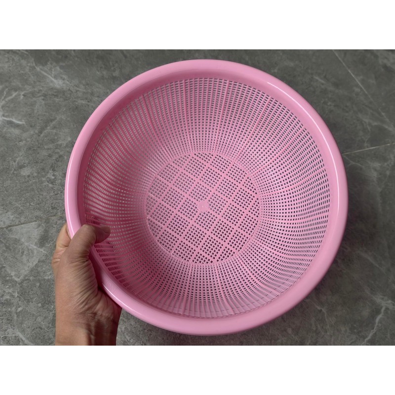 4 pcs Plastic Wash Basket Round Perforated Colander Wash Vegetables