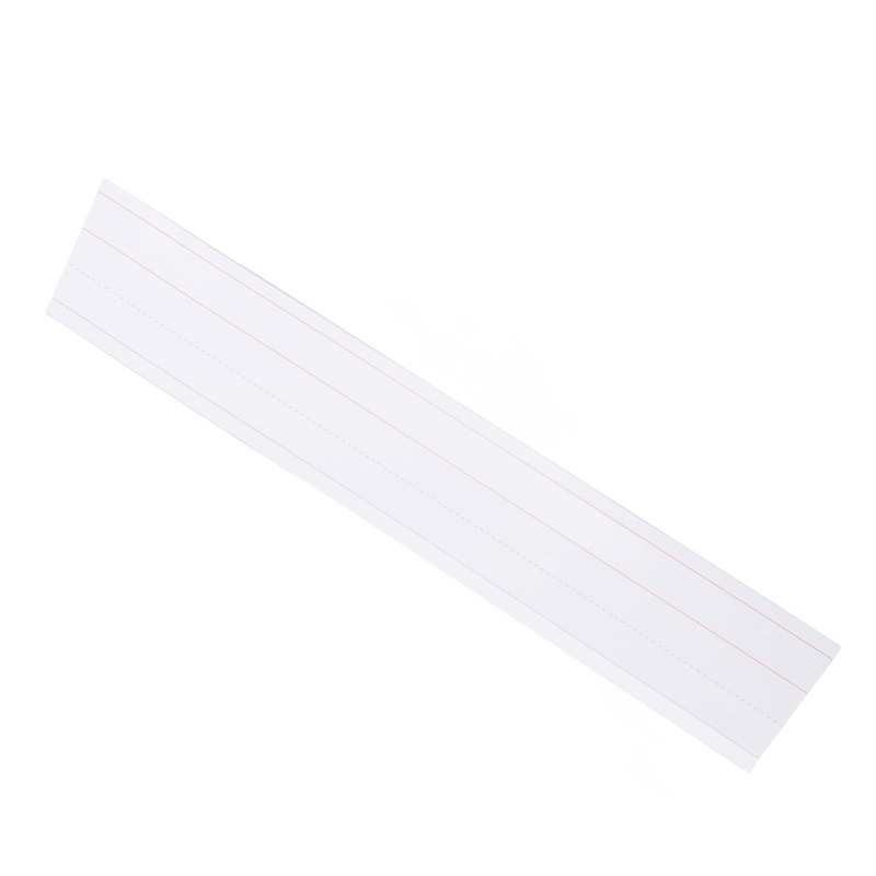 50pcs Dry Erase Sentence Strips Reusable White Lined Writing Sentence