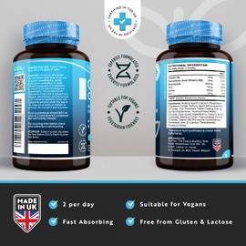 Super Strength Cognitive Complex Pro - Nootropics Supplement for Mental Performance & Cognitive Health - Enriched with Zinc, Iron, Magnesium, Pantothenic Acid, Vitamin B6, Iodine - 180 Vegan Tablets