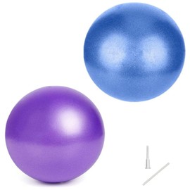 2PCS Small Pilates Ball, Therapy Ball, Mini Workout Ball, Core Ball, 9 Inch Small Exercise Ball for Pilates Yoga Workout Bender Core Training and Physical Therapy, Mini Bender Ball