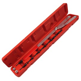 JEUCLEL 11PCS Universal Camshaft Pulley Wrench & Fan Clutch Removal Holder Set with Interchangeable Pins, Cam Sprocket Holding Tool Kit, Adjustable Jaw Spread Holder Alignment Repair Tool Set