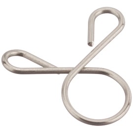 Kijima 104-227 Motorcycle Parts Hose Clip, A Type, Stainless Steel, 0.2 inch (5 mm) Diameter, 10 Pieces