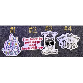 Unbranded 3 Inch stickers for laptop, luggage, skateboard, water bottles