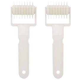 2 Pcs Lattice Cutter, Pastry Lattice Roller Cutter Pizza Cookie Dough Roller Lattice Bread Embossing Bakery Roller Cutter Cooking Baking Tools