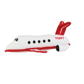 TUFFY-World's Tuffest Soft Dog Toy-Transportation-Airplane-Squeakers-Multiple Layers. Made Durable, Strong & Tough. Interactive Play (Tug, Toss & Fetch). Machine Washable & Floats. (2 Pack)