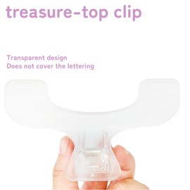 Pack of 2 Book Page Holder Clips, Holder Clip, Book Clips for Opening Books, Portable Reading Book Page Holder for Books, Transparent Page Holder, Binder Clip for Most Books, Book Accessories