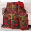Greenland Home Jewel 100% Cotton Throw Blanket with Kantha-Style Quilting,
