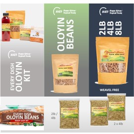 Oloyin Honey Beans by Shepherd's Natural 8 lbs. / 128 oz. (2 x 4Ib Bags). Offers a quality, easy-to-cook West African honey beans, perfect for authentic dishes like Akara, Moi-Moi, and Gbegiri.