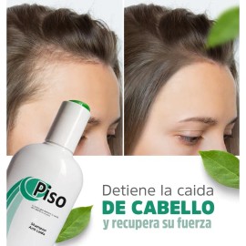 Shampoo Piso Anti Caída, Crecimiento Cabello, 100% Natural