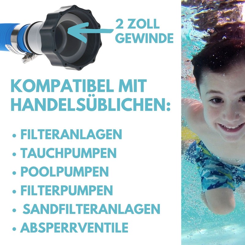 Kalitec Pool Adapter A - Hose Adapter Pool 38 mm