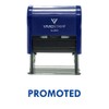 Promoted Self Inking Rubber Stamp (Blue Ink) - Medium